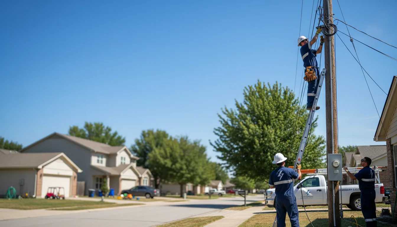 Residential electrician providing installation services in Galesville, WI